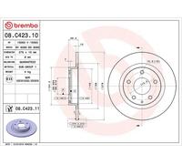 BREMBO Discofreno 08.C423.11