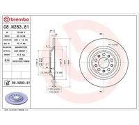 Disco freno BREMBO 08.N283.81