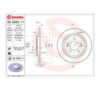 BREMBO Discofreno 08D22011