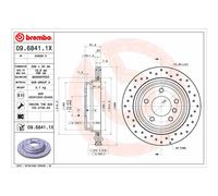 Disco freno BREMBO 09.6841.1X, 1 Pezzo