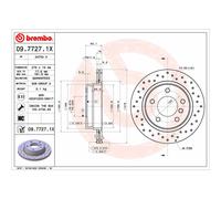 Disco freno BREMBO 09.7727.1X