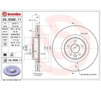 Disco freno (per unità) BREMBO 09.9586.11 per VOLVO V60 2.0 D3 / D4