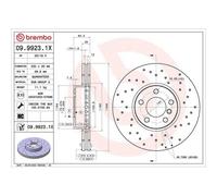 Disco Freno Brembo 09.9923.1X Xtra Line - Xtra per Bmw Assale Anteriore