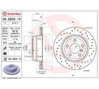 Disco freno BREMBO 09.9925.1X