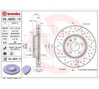 Brembo Xtra 09.A820.1X - Disco Freno Forato Anteriore, Set di 1