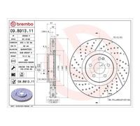 Disco Freno Brembo 09.B913.11 Prime Line - Uv Coated per Mercedes Benz