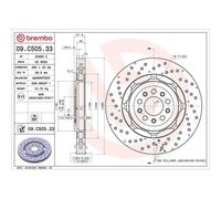 Disco Freno Brembo 09.C505.33 Prime Line - Dual Cast per Alfa Romeo