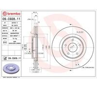 Disco freno BREMBO 09.C928.11