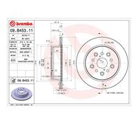 BREMBO 09.B453.11 Disco freno