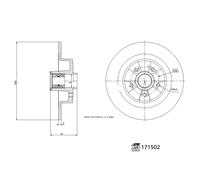 Disco Freno Con Cuscinetto E Anello Impulsore ABS Adatto Per Renault (RVI)