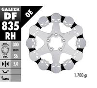 Galfer Skull Df835rh Brake Disc Argento