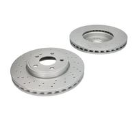 Disco freno DELPHI BG4657C anteriore, ventilato, perforato, altamente carbonizzato, 2 Pezzo