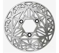 Disco Freno Dischi Freno Anteriore Pinza freno a disco flottante da 220 mm universale a 3 fori per ruota anteriore e posteriore adatta per Surron adatta per Xmax(Ice crystal)
