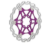 Disco Freno Dischi Freno Anteriore Rotore flottante per bici da 160 mm, 180 mm e 203 mm, dissipazione del calore, rotore per freno a disco idraulico per bici, adatto per SHIMANO(160MM Purple)