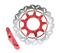 Disco Freno Disco freno flottante anteriore da 320 mm adatto per Honda CR125 CR250 CRF250R CRF450R CRF450R CRF250X CRF250RX CRF450RX ecc.(2 set Red)
