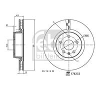 FEBI BILSTEIN 178232 Disco freno