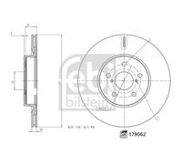 Disco freno FEBI BILSTEIN 179062 posteriore, ventilato, 1 Pezzo