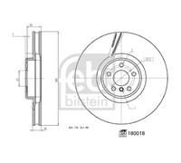 Disco freno FEBI BILSTEIN 180018