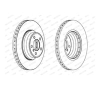 Ferodo Disco freno DDF1245C-1 anteriore ventilato 1 pezzo