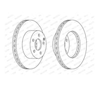 Disco freno FERODO DDF1668C