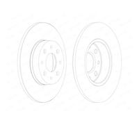 Disco Freno Ferodo DDF1741C Premier per Alfa Romeo Fiat Assale Posteriore