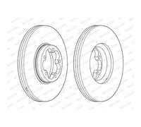 Disco freno FERODO DDF2468-1 anteriore, ventilato, 1 Pezzo