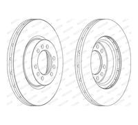 Disco Freno Ferodo FCR235A Premier per Iveco Assale Anteriore