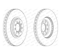 Disco freno FERODO FCR317A, 1 Pezzo