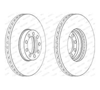 Disco freno FERODO FCR329A, 1 Pezzo