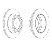 Disco freno FERODO FCR340A, 1 Pezzo