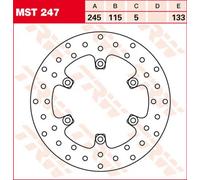 Disco freno TRW MST247, 1 Pezzo