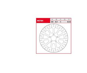 Disco Freno Fisso Rotondo TRW MST504 Harley Davidson FXBR 1750 ABS 2018-2020