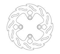 Moto-master Flame Honda 110601 Right Front Brake Disc Argento