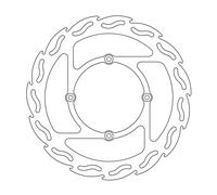 Moto-master Flame Kawasaki 110388 Front Brake Disc Argento