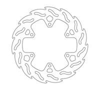 Moto Master Disco Freno Moto Stradale Flame Fixed Posteriore per un raffreddamento ottimale e resistenza - spessore 5 mm