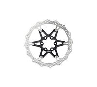 Disco Freno Inverso Ø160mm Nero in Alluminio e Acciaio per Bicicletta