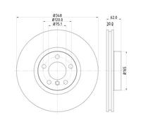 HELLA Discofreno 8DD 355 117-741