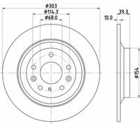 Disco Freno HELLA Pagid per Mazda