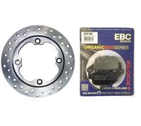 DISCO/FRENO HONDA FORESIGHT 250 2000 2001 2002 2003 2005 RMS POST + PASTIGLIE