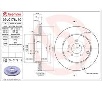 Disco freno MAZDA CX-7 2.3 MZR DISI Turbo AWD 09.C178.11