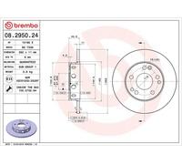 Disco freno MERCEDES-BENZ 190 E 1.8 08.2950.24