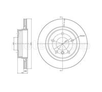 Disco Freno Metelli 23-0704C per Bmw Assale Posteriore
