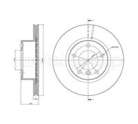 Metelli Dischi freno anteriori 23-0811C ventilati Ø292 mm 2x per BMW Serie 1 E81/E87
