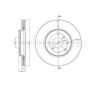 Disco Freno Metelli 23-0834C per Citroën Peugeot Toyota Assale Anteriore