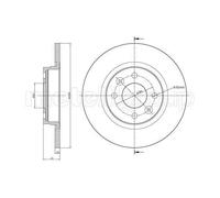 Disco Freno Metelli 23-0864C per Renault Dacia Renault Trucks Smart
