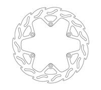 Moto-master Flame Yamaha 110389 Front Brake Disc Argento