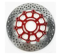 Disco Freno Moto Per BWS Per WISP Universale Motociclo CNC Alluminio 3 Fori 260 * 70mm Disco Freno Flottante Disco(Rosso)