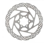 Disco Freno MTB Monoblocco 180mm 6 Fori Argento - Leggero e Resistente