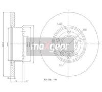 MAXGEAR 19-0784 Disco freno