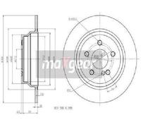 Disco Freno Originale MAXGEAR 19-1198 Per Mercedes-Benz